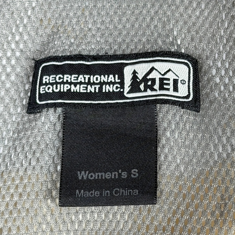 REI Womens Hooded Windbreaker Jacket Gray Full Zip Mesh Lined Size S 681292 - Picture 8 of 16